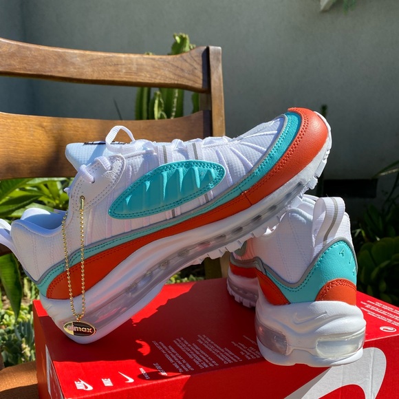 New Nike W Air Max 98 SE Cosmic Clay/Lt Aqua White - Picture 4 of 9